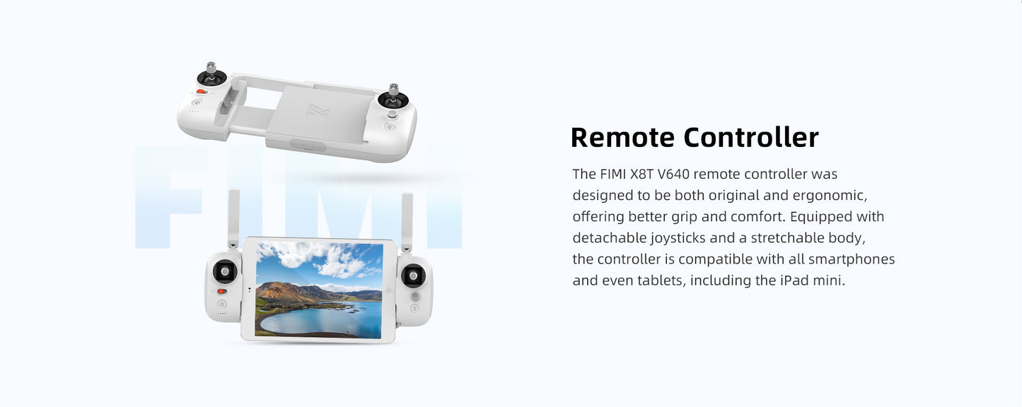 Drone FIMI X8T V640 - 4K Drone Lnfrared Thermal Imaging Lens 3-Camera gimbal system RokLink 5.0 20KM Transmission GPS - TX20 Remote Control