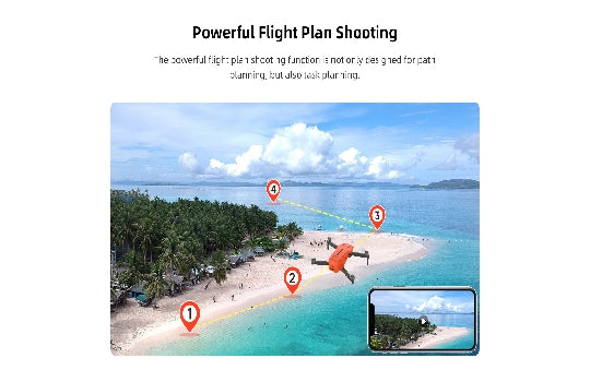 FIMI Mini 3 SE Drone, 250g Lightweight, 4K/30fps Video,  3-Axis Gimbal, 9km Range, Orange, 2 Inteligent Flight Battery