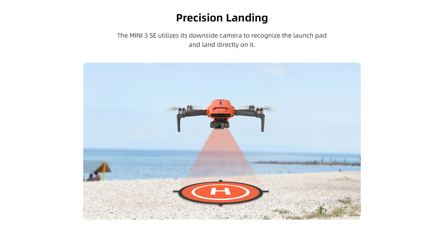 FIMI Mini 3 SE Drone, 250g Lightweight, 4K/30fps Video,  3-Axis Gimbal, 9km Range, Orange, 1 Inteligent Flight Battery