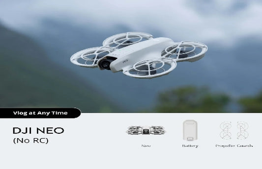 DJI NEO Drone 4K Professional Camera Palm Takeoff AI Subject Tracking QuickShots Stabilized Video Built-In Propeller Guard