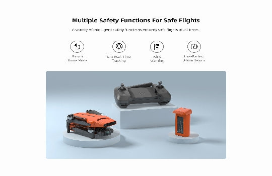 FIMI Mini 3 SE Drone, 250g Lightweight, 4K/30fps Video,  3-Axis Gimbal, 9km Range, Orange, 2 Inteligent Flight Battery