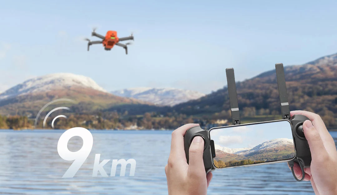 FIMI Mini 3 Drone, 250g Lightweight, 4K/30fps Video,  3-Axis Gimbal, 9km Range, Orange, night vision function, 1 Inteligent Flight Battery