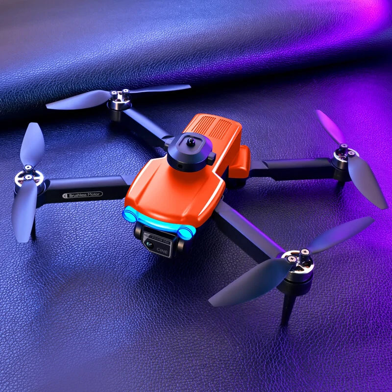 KDiRC K102 MAX WiFi FPV with Dual HD Camera 360° Obstacle Avoidance Optical Flow Positioning LED Brushless Foldable RC Drone Quadcopter RTF - Black Two Batteries