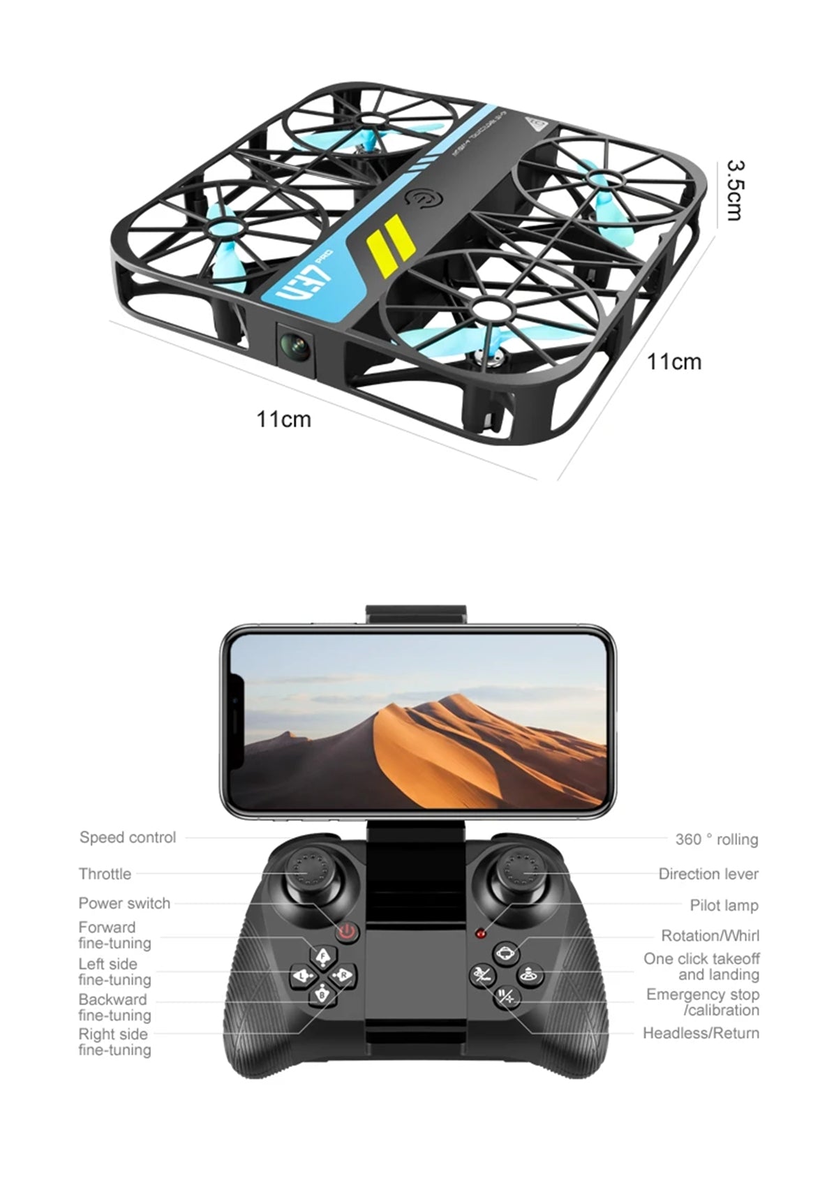4DRC V37 New Mini 8K Drone with Camera 4K HD Easy To Carry WiFi FPV Dron Pocket Rc Helicopter Quadcopter Family Toys Gift