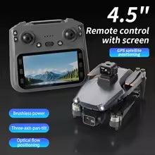 L600 PRO Max GPS Drone 8K Profesional HD Camera 3-axis gimbal Aerial Photography Obstacle Avoidance Upgrade Screen FPV Drone 5KM