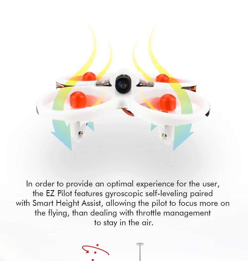 Emax EZ Pilot 82MM Mini 5.8G Indoor FPV Racing Drone RTF /BNF with Goggle Glasses 600TVL CMOS Camera 37CH 25mW