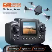 E99 Pro Max with Screen Control HD Drone Dual Camera Colorful Light Foldable Mini RC Drone
