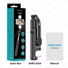 KEELEAD Selfie Stick Tripod with Fill Light Wireless Bluetooth, 45.66 Inch Bracket, Portable Tripod for iPhone 14/13 Smartphone