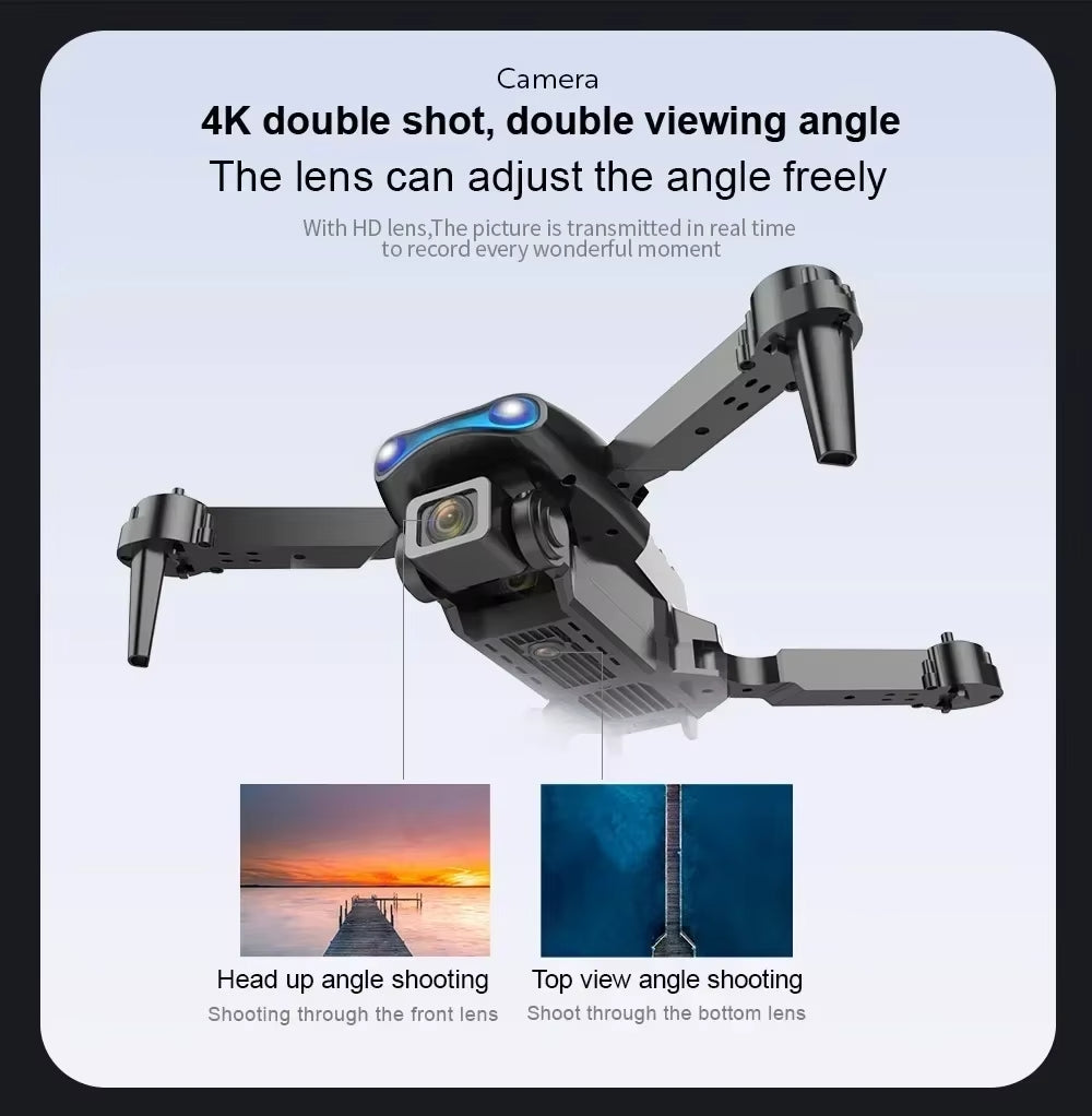 E99 Pro Drone Quadcopter Remote Control Handle Four Axis Aircraft HD 4K Photography UAV Altitude Fixation Helicopter Toys