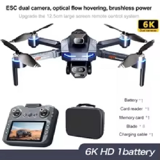 GT8 Rc Drone Profesional HD Dual Camera With Screen FPV WIFI Brushless Motor Obstacle Avoidance FPV Quadcopter Toys