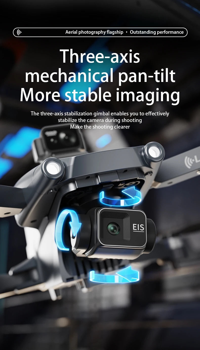 L600 PRO Max GPS Drone 8K Profesional HD Camera 3-axis gimbal Aerial Photography Obstacle Avoidance Upgrade Screen FPV Drone 5KM