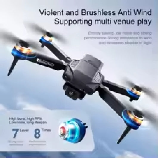 KBDFA F198 Drone WIFI FPV HD Aerial Photography Wide Angle Dual Camera Professional With 1080P Brushless RC Foldable Quadcopter