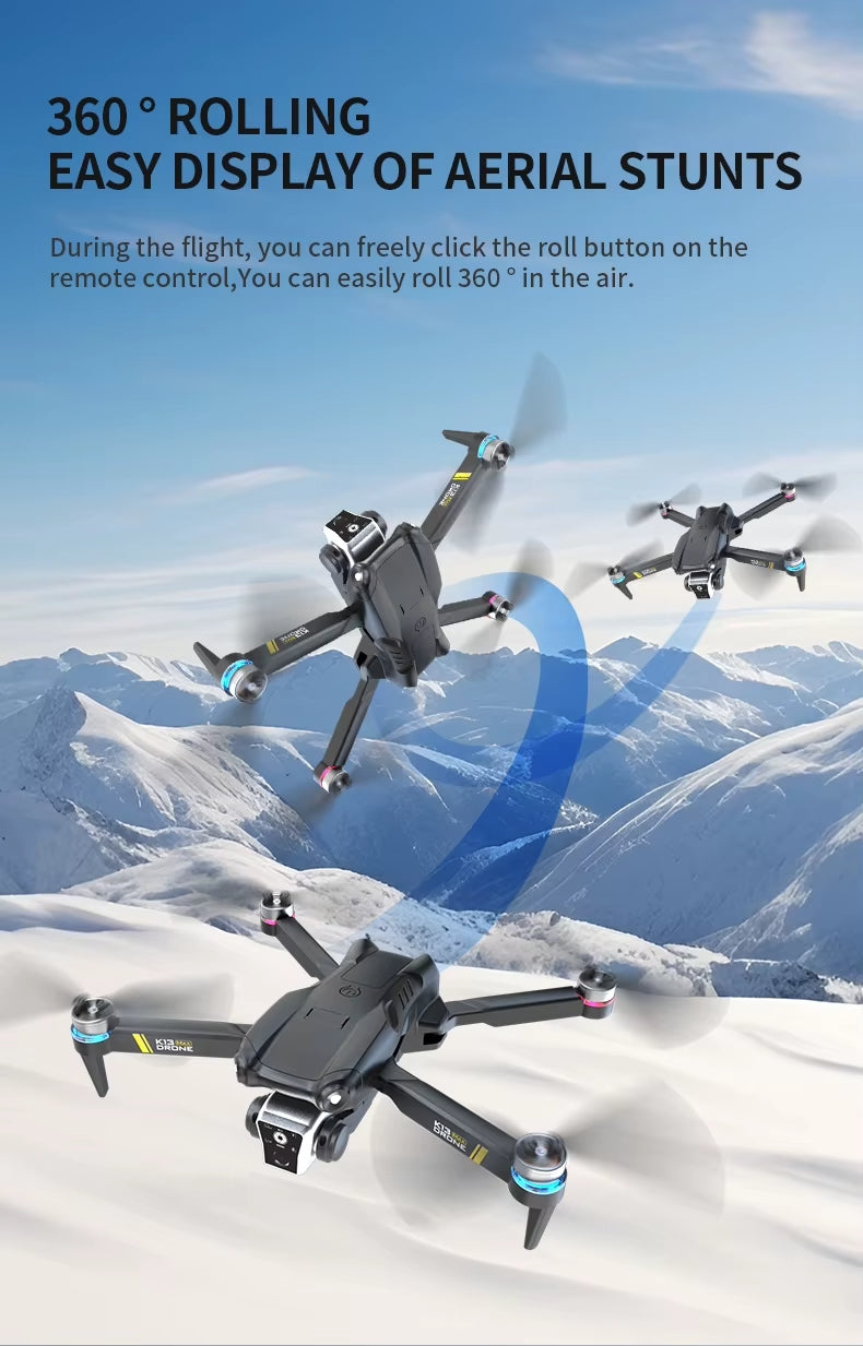 Professinal K13MAX RC Drone 8K HD Cameras WIFI FPV Height Hold Gesture Photography Foldable Quadcopter Screen Remote Control Toy