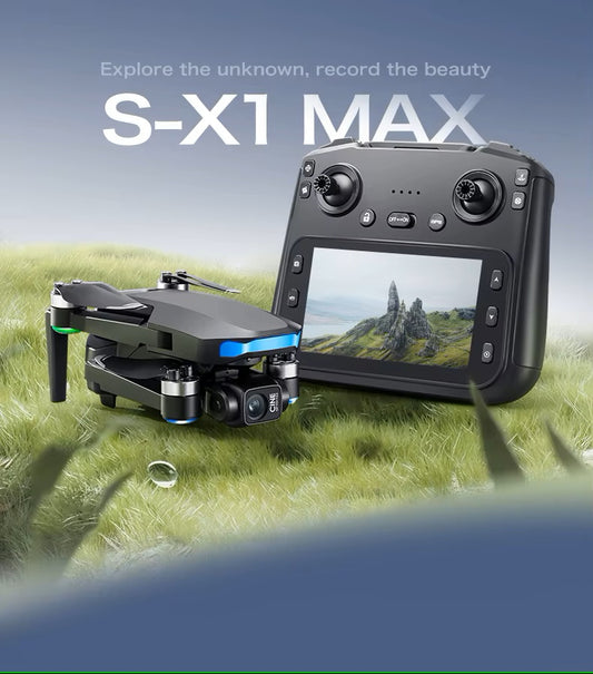 Drone SX1 MAX - Professional 3-axis Gimbal Stabilizer Camera with 5G WiFi GPS And 8K RC Equipped Screen Shared Multiple Displays on MP