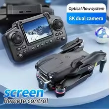 Professinal K13MAX RC Drone 8K HD Cameras WIFI FPV Height Hold Gesture Photography Foldable Quadcopter Screen Remote Control Toy