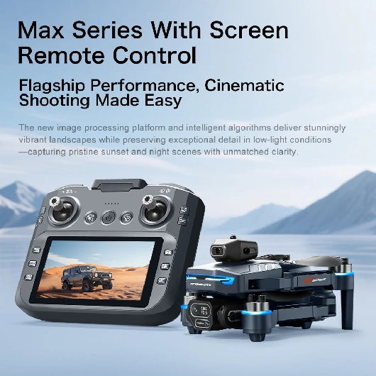 GT8 Rc Drone Profesional HD Dual Camera With Screen FPV WIFI Brushless Motor Obstacle Avoidance FPV Quadcopter Toys