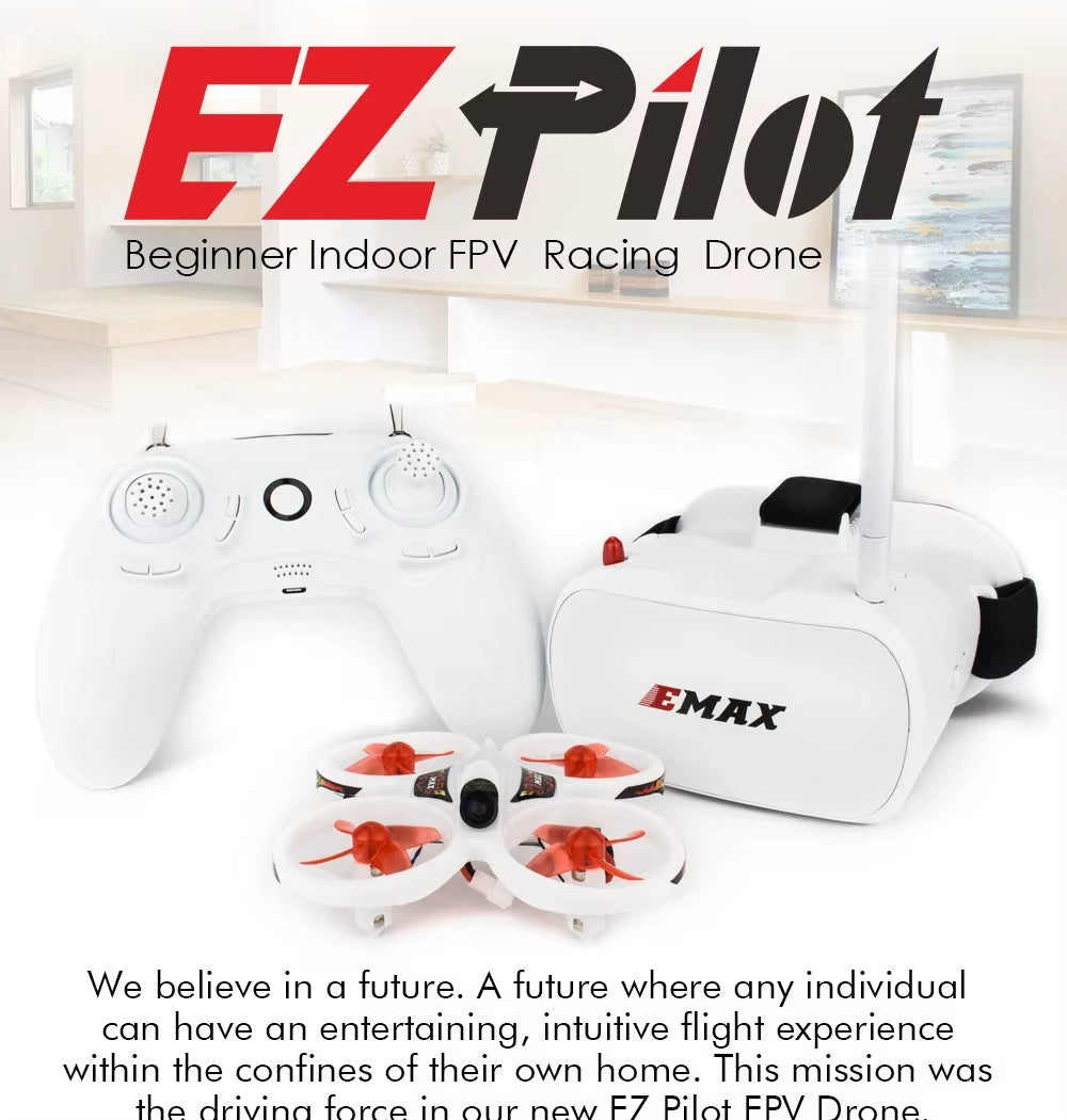 Emax EZ Pilot 82MM Mini 5.8G Indoor FPV Racing Drone RTF /BNF with Goggle Glasses 600TVL CMOS Camera 37CH 25mW