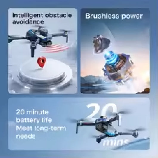 GT8 Rc Drone Profesional HD Dual Camera With Screen FPV WIFI Brushless Motor Obstacle Avoidance FPV Quadcopter Toys
