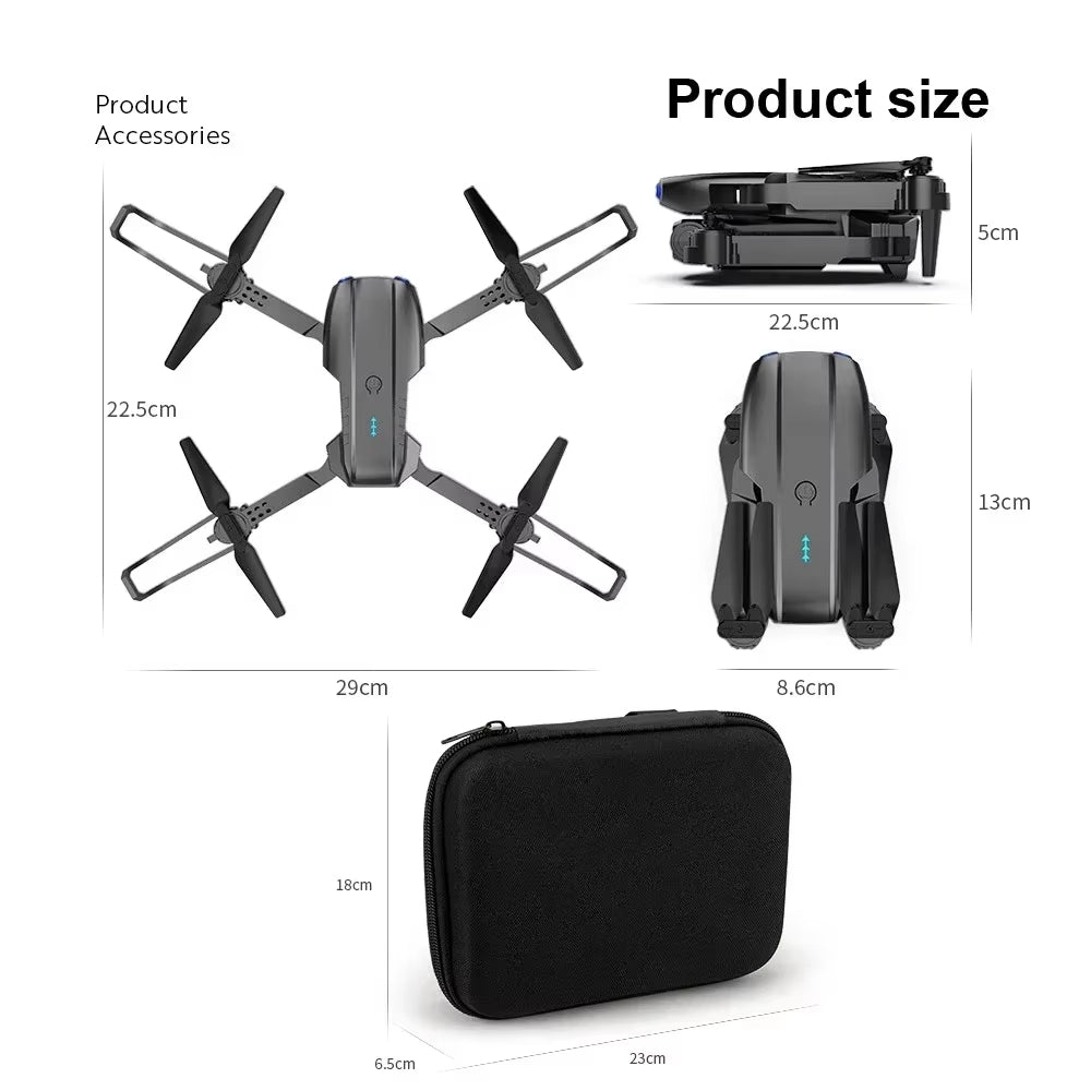 E99 Pro Drone Quadcopter Remote Control Handle Four Axis Aircraft HD 4K Photography UAV Altitude Fixation Helicopter Toys