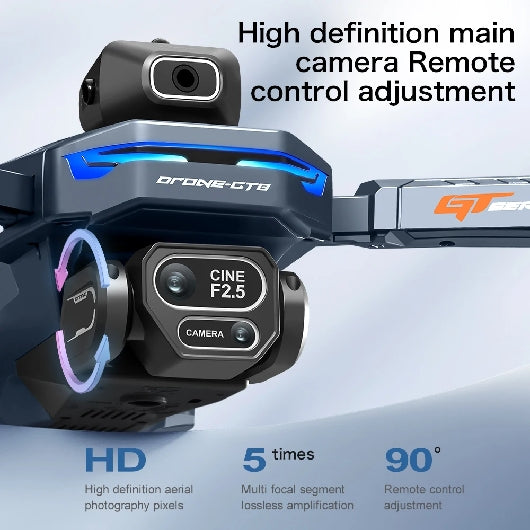 GT8 Rc Drone Profesional HD Dual Camera With Screen FPV WIFI Brushless Motor Obstacle Avoidance FPV Quadcopter Toys
