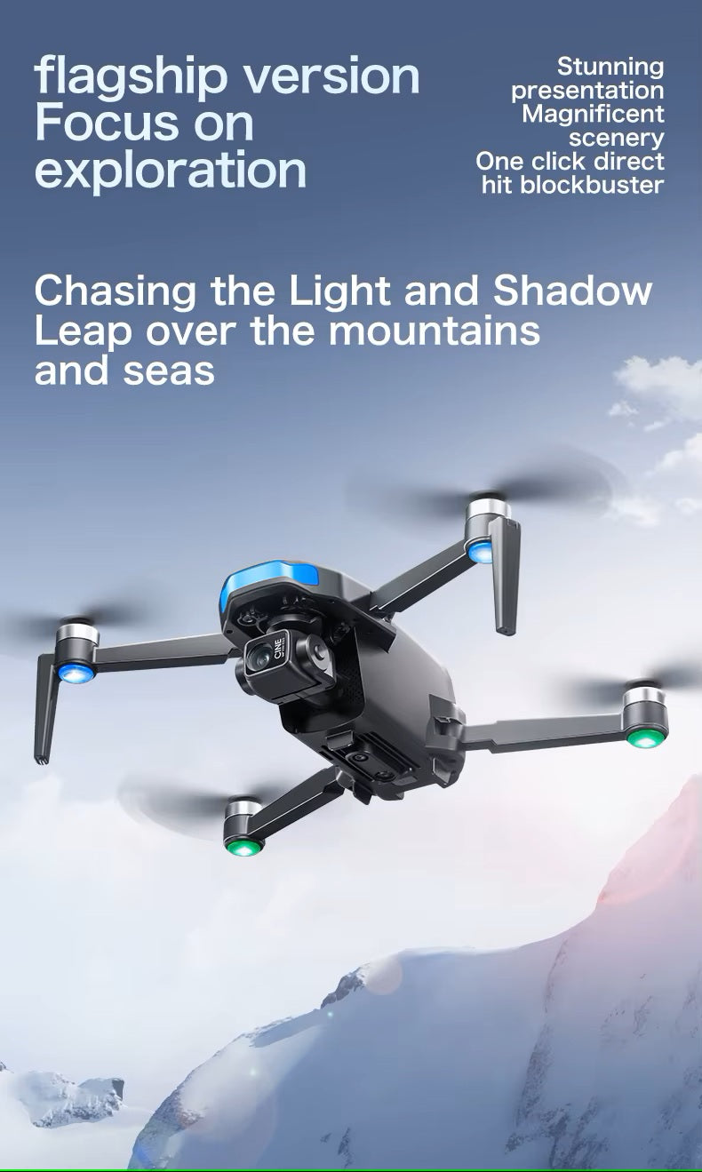 Drone SX1 MAX - Professional 3-axis Gimbal Stabilizer Camera with 5G WiFi GPS And 8K RC Equipped Screen Shared Multiple Displays on MP