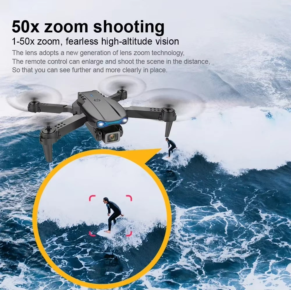 E99 Pro Drone Quadcopter Remote Control Handle Four Axis Aircraft HD 4K Photography UAV Altitude Fixation Helicopter Toys