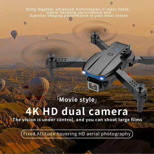 E99 Pro Drone Quadcopter Remote Control Handle Four Axis Aircraft HD 4K Photography UAV Altitude Fixation Helicopter Toys