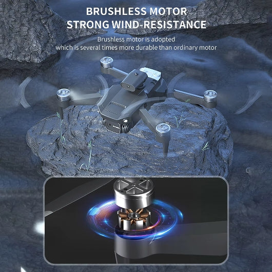 D76 Remote Control Drone 1080P Dual Camera Brushless Motor Obstacle Avoidance Aerial Photography Optical Flow Quadcopter Drone