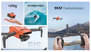 FIMI Mini 3 SE Drone, 250g Lightweight, 4K/30fps Video,  3-Axis Gimbal, 9km Range, Orange, 1 Inteligent Flight Battery