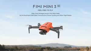 FIMI Mini 3 SE Drone, 250g Lightweight, 4K/30fps Video,  3-Axis Gimbal, 9km Range, Orange, 3 Inteligent Flight Battery