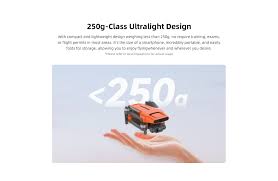 FIMI Mini 3 SE Drone, 250g Lightweight, 4K/30fps Video,  3-Axis Gimbal, 9km Range, Orange, 1 Inteligent Flight Battery