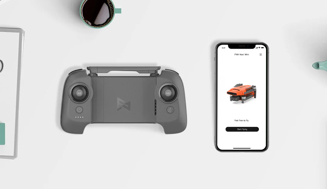 FIMI Mini 3 Drone, 250g Lightweight, 4K/30fps Video,  3-Axis Gimbal, 9km Range, Orange, night vision function, 1 Inteligent Flight Battery