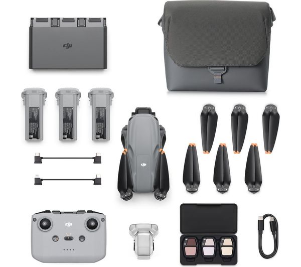 DJI Air 3S Drone Fly More Combo with RC-N3 Remote Controller - Grey