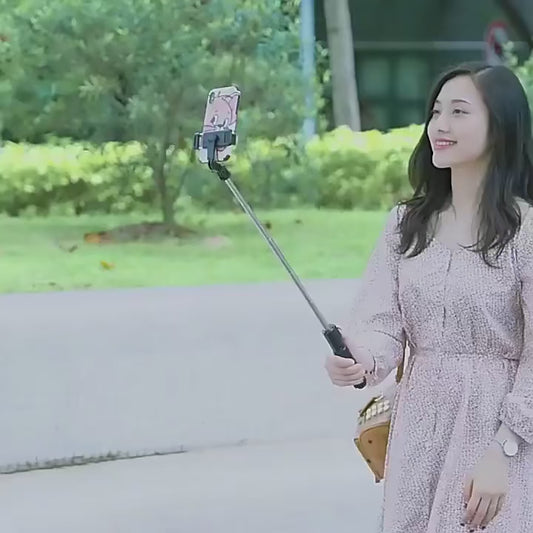 H1 Wireless Bluetooth Selfie Stick tripod monopod stand Phone holder for Outdoor travel 3 IN 1