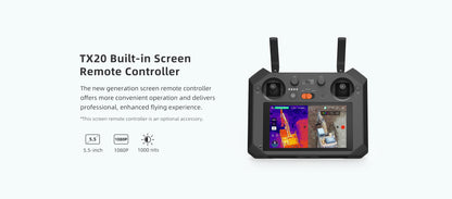 Drone FIMI X8T V640 - 4K Drone Lnfrared Thermal Imaging Lens 3-Camera gimbal system RokLink 5.0 20KM Transmission GPS - TX20 Remote Control