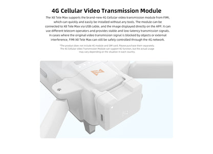FIMI X8 TELE MAX Drone 4K Professional HDR 48MP 3-Axis Gimbal Camera Drone Professional GPS 20KM RC Quadcopter 2025 - 2* Intelligent Flight Plus Battery - Bag