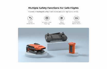 FIMI Mini 3 SE Drone, 250g Lightweight, 4K/30fps Video,  3-Axis Gimbal, 9km Range, Orange, 2 Inteligent Flight Battery