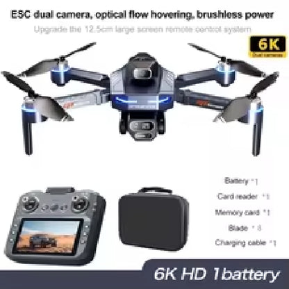 GT8 Rc Drone Profesional HD Dual Camera With Screen FPV WIFI Brushless Motor Obstacle Avoidance FPV Quadcopter Toys